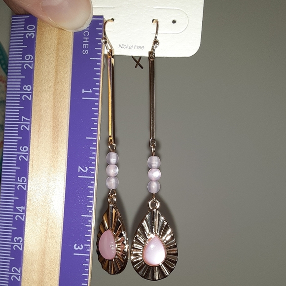 Maurices Pink Beaded Earring Duo - Picture 4 of 4